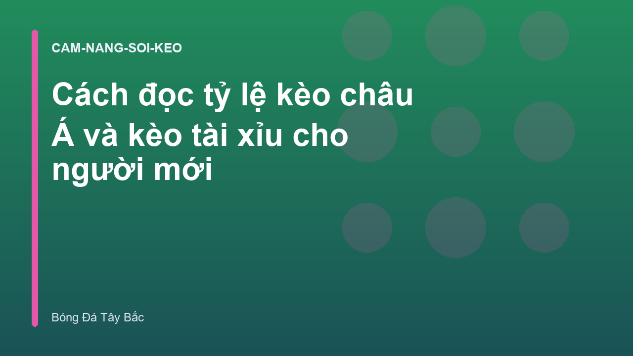 Cách đọc tỷ lệ kèo châu Á và kèo tài xỉu cho người mới